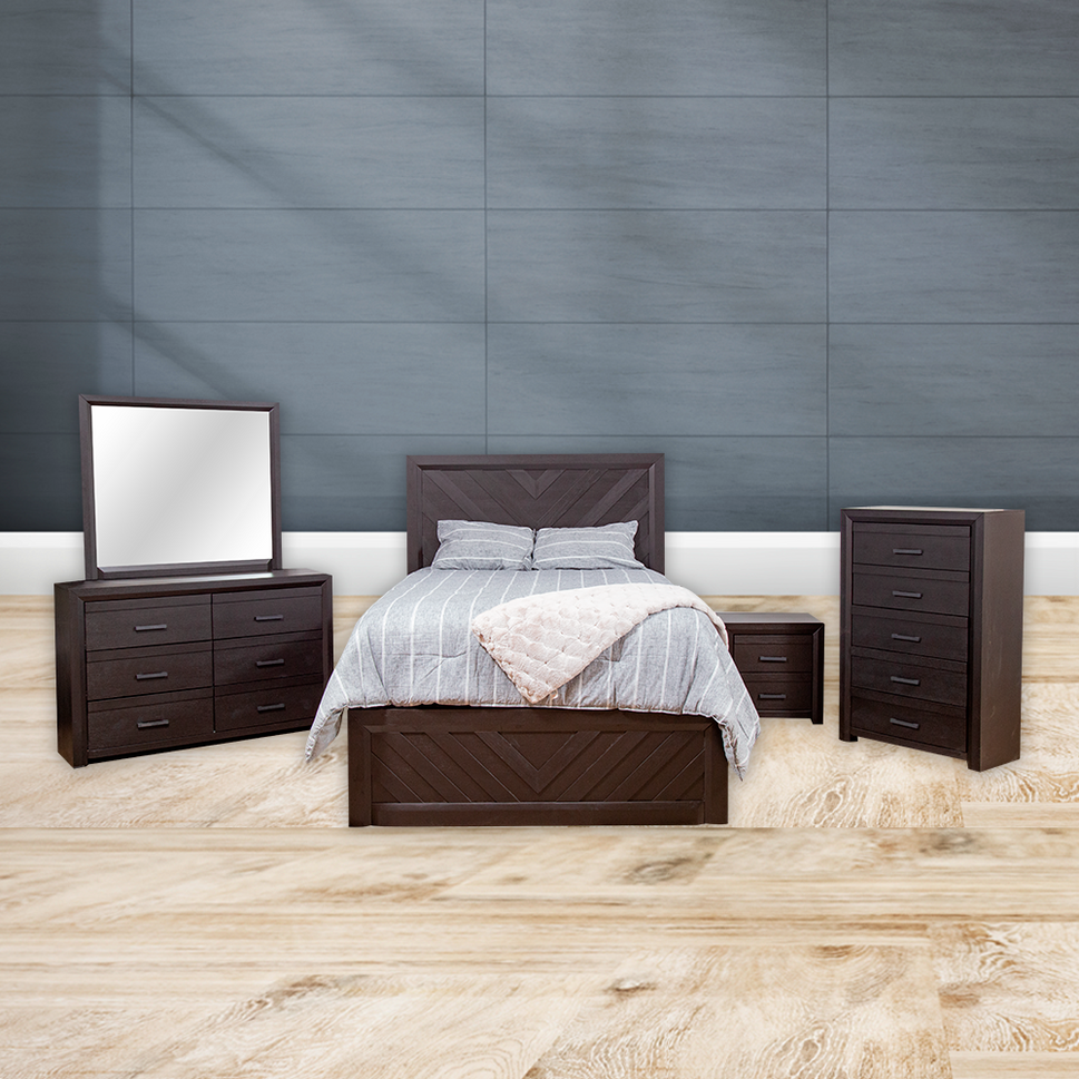LIVENZA BLACK BEDROOM SET